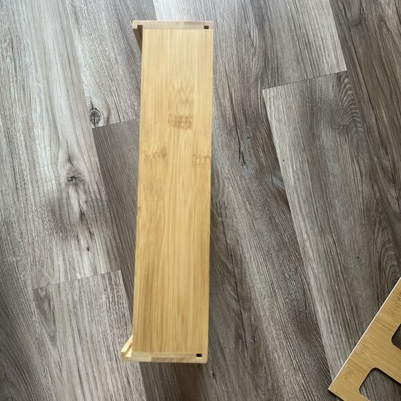 SpaceAid Bamboo Bag Organizer for Kitchen Drawer 13x12x3 Gently Used - Picture 5 of 14